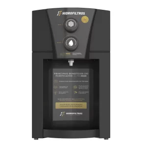 Purificador de Água Gelada Ultramax Hidrofiltros Preto