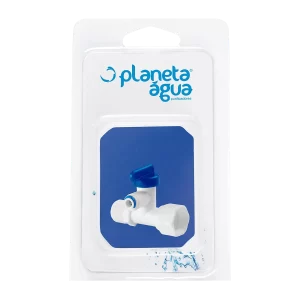 (CN230) VÁLVULA DE FECHAMENTO 3 VIAS PLASTICO 1/4