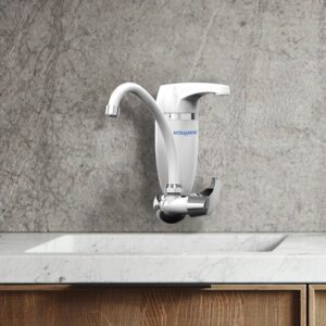 TORNEIRA PAREDE ACQUA PREMIUM BRANCA CROMADA
