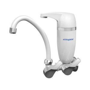 TORNEIRA PAREDE ACQUA PREMIUM BRANCA CROMADA