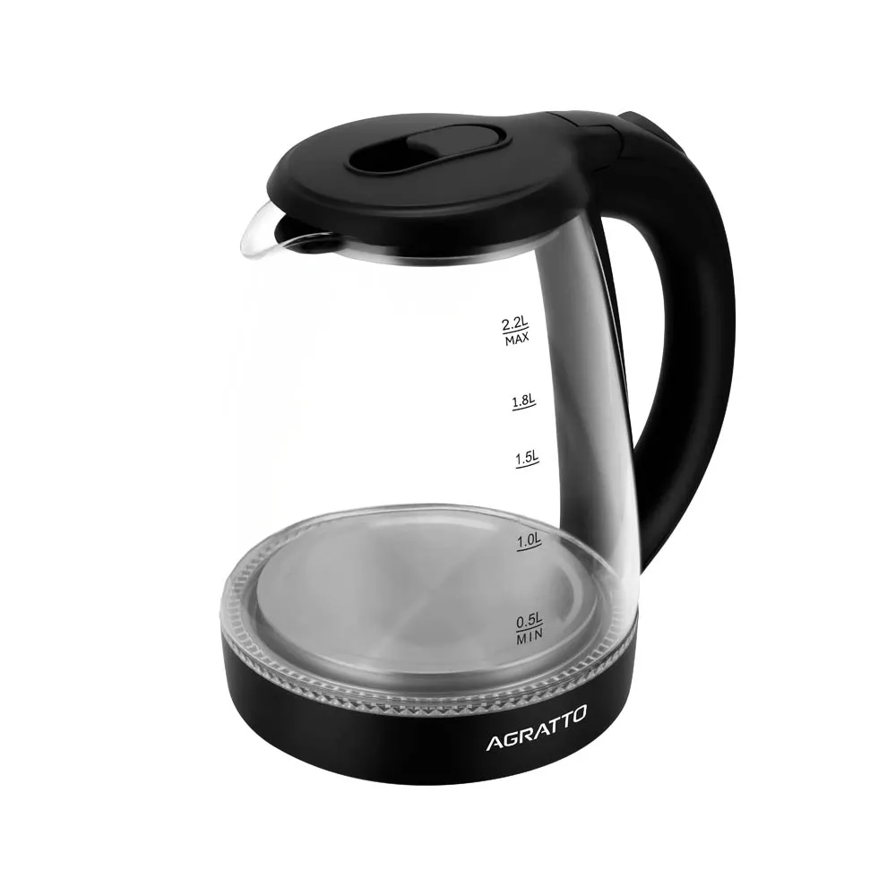 Chaleira Elétrica Agratto Aroma Vidro 2,2L