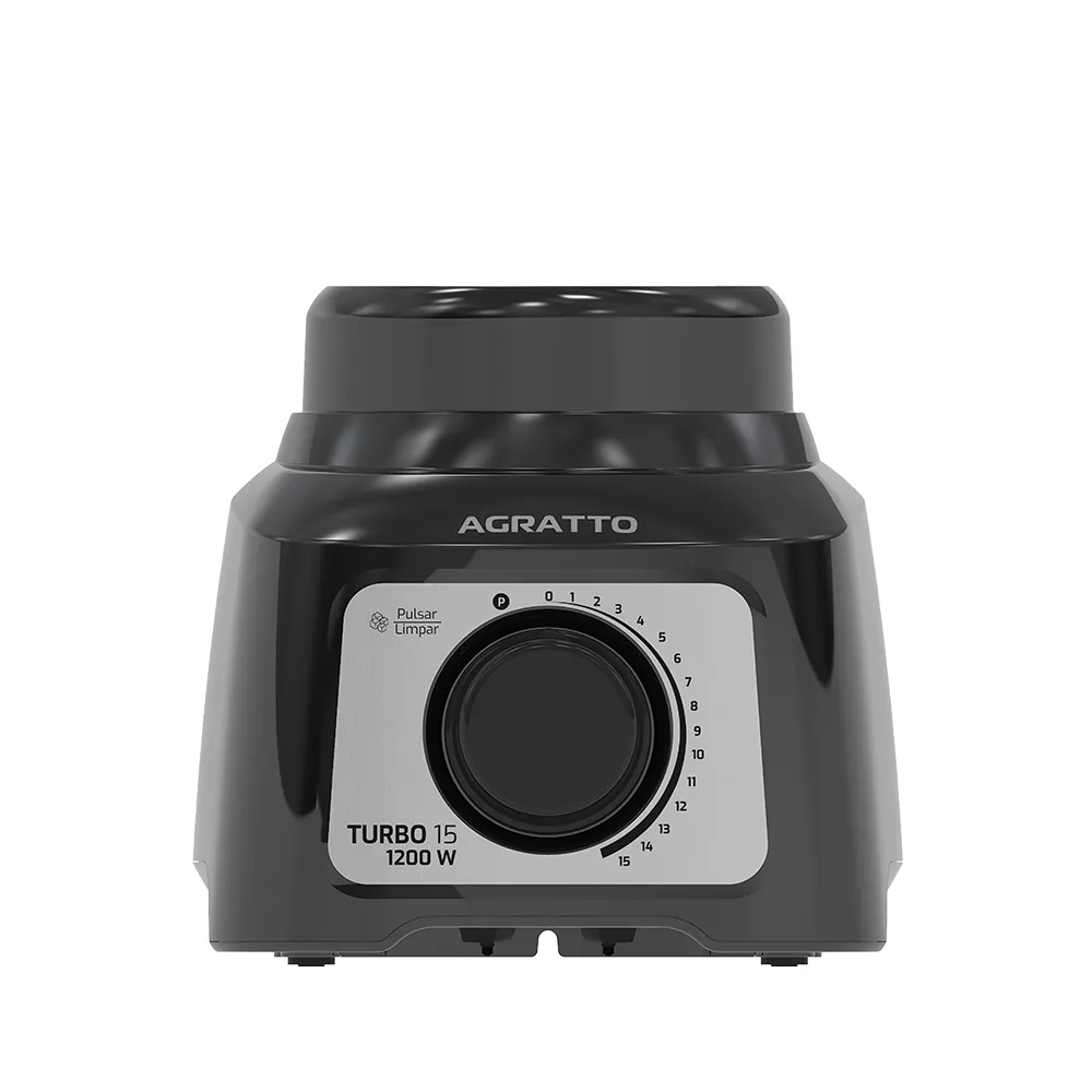 Liquidificador Agratto Turbo 15 3,2L Preto