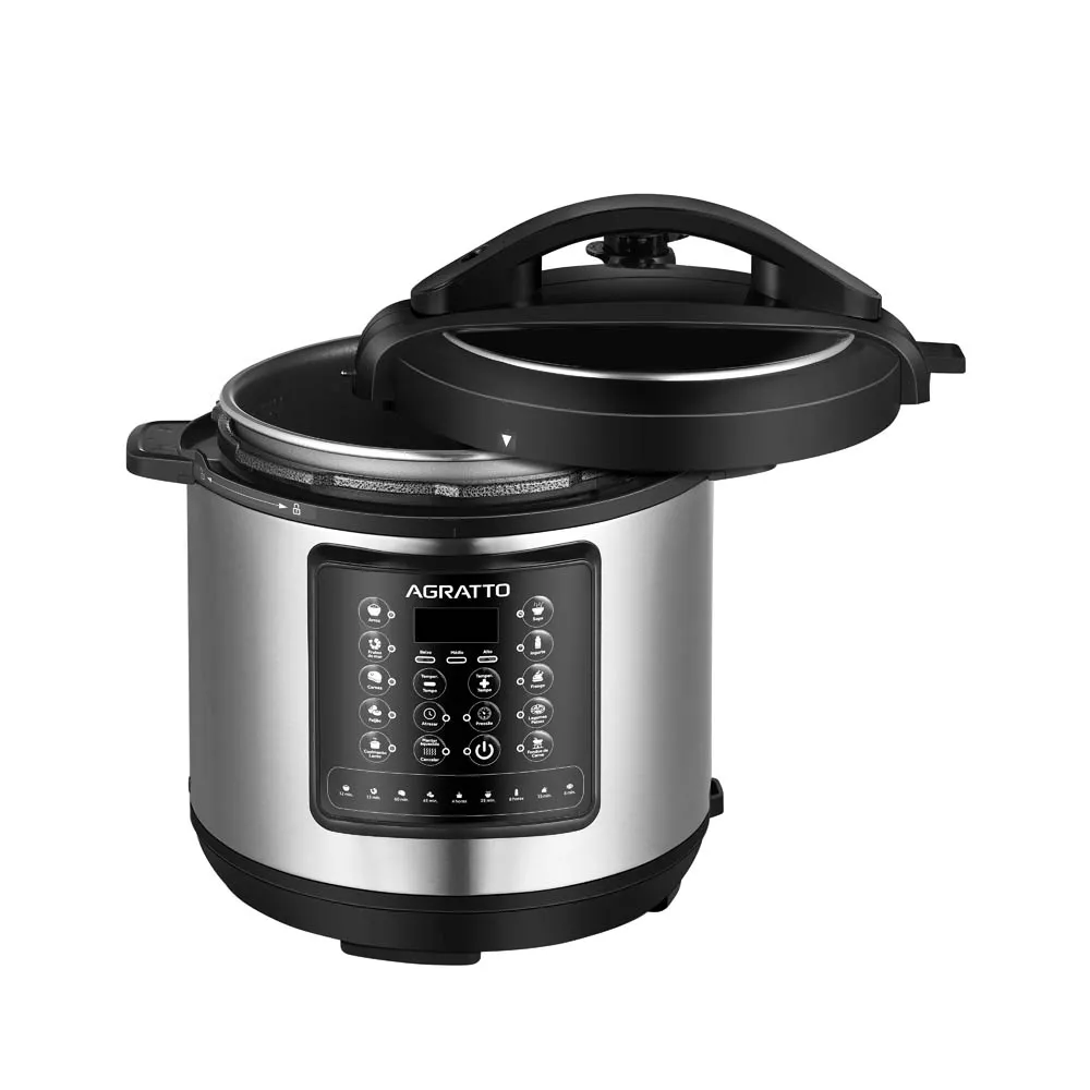 Panela de Pressão Agratto Digital 6L 220V Inox